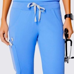 Figs brand scrubs - scrub bottom XSP worn once perfect condition ceil blue